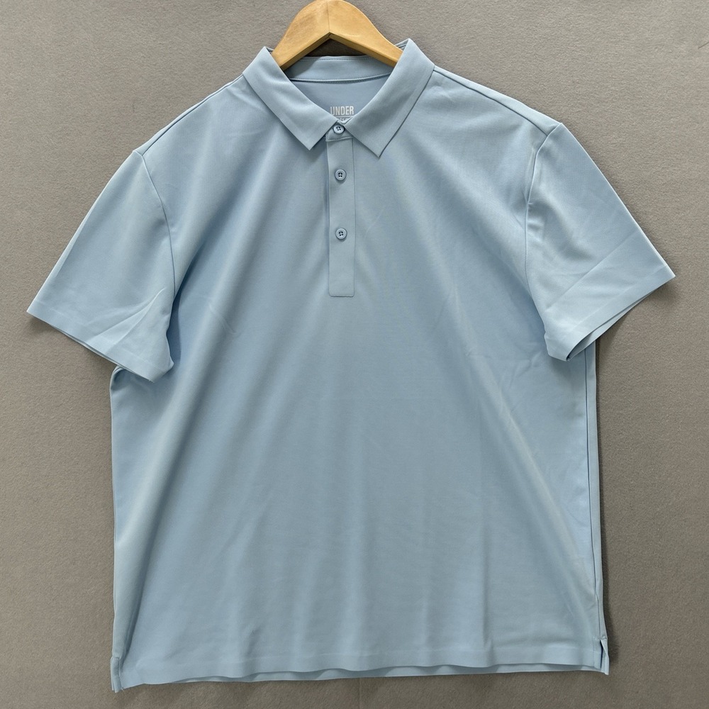 Under 510 Performance Polo Shirt Mens Medium Light Blue Golf Casual Preppy
